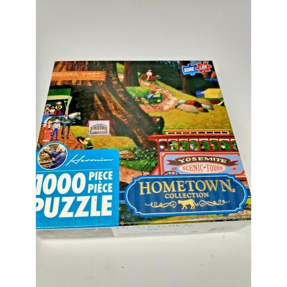 Hometown Collection "Yosemite Scenic Tours"  1000 Piece Puzzle COMPLETE - Picture 1 of 9